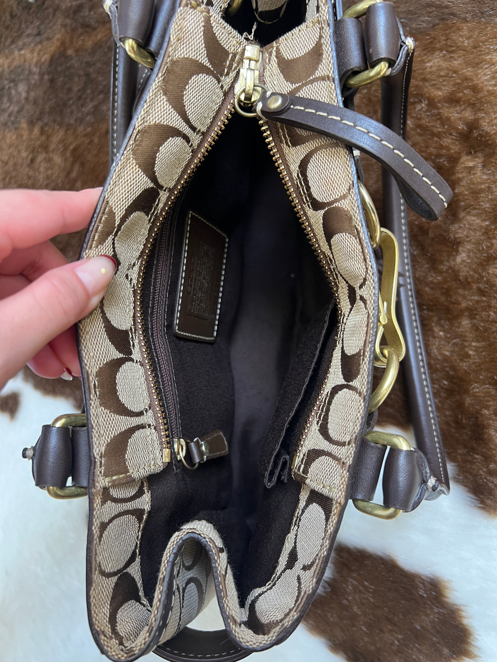 Coach Monogram Jacquard Bag