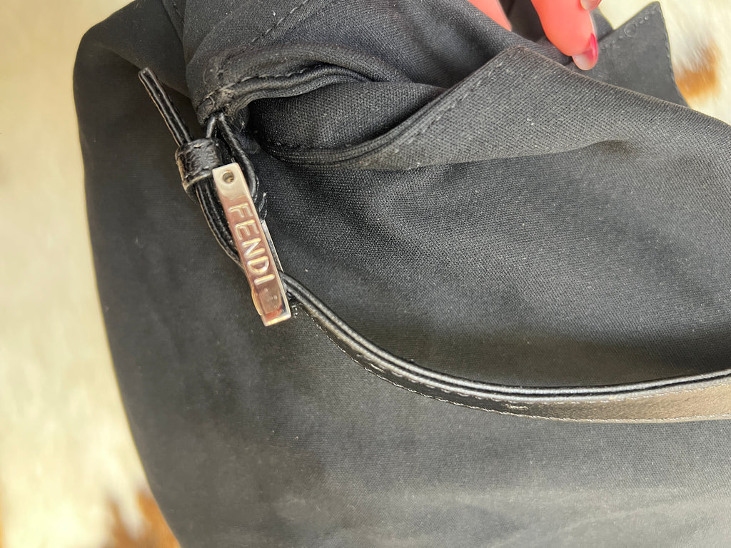 Fendi Black Baguette Shoulder Bag