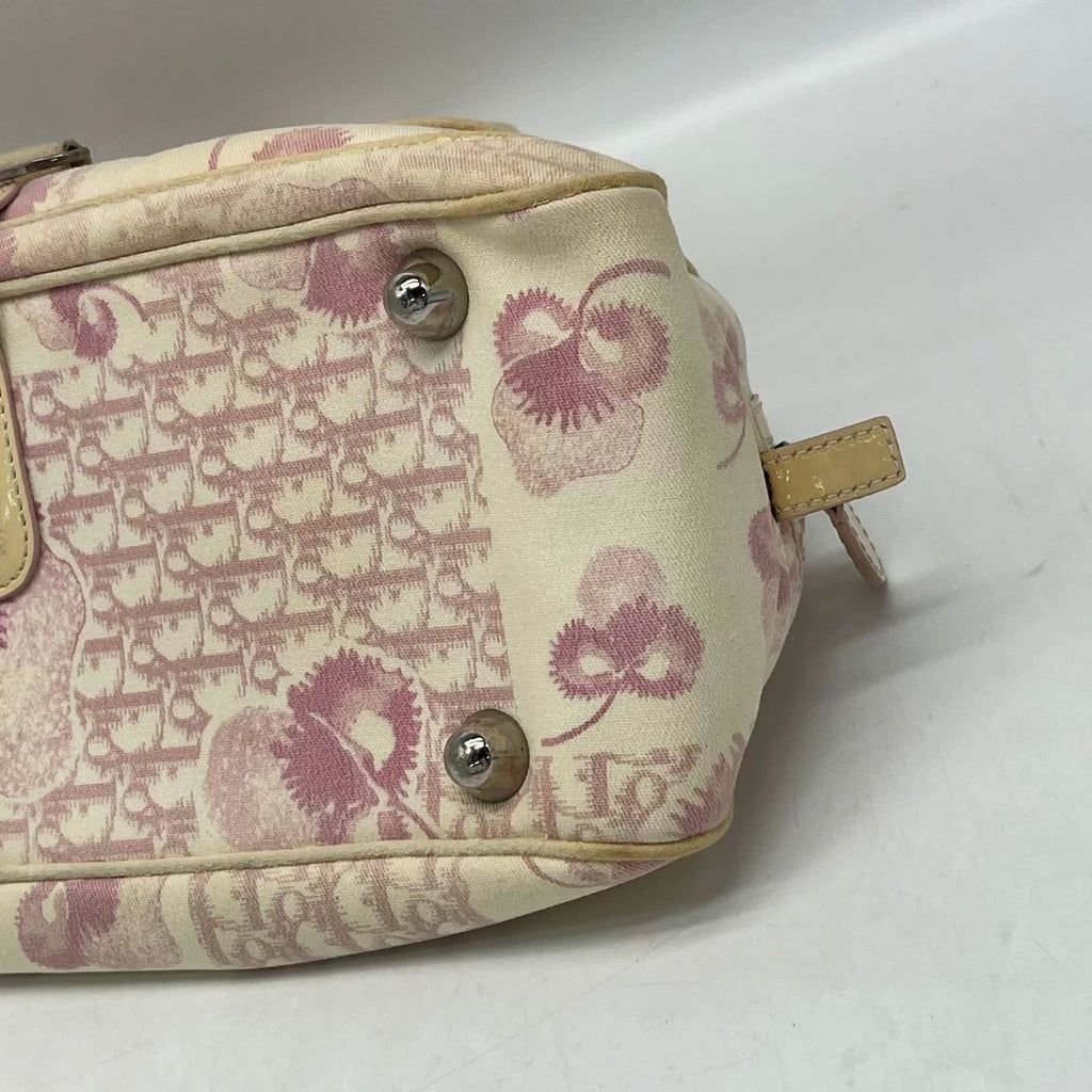 Dior Pink Monogram Boston Top Handle Bag