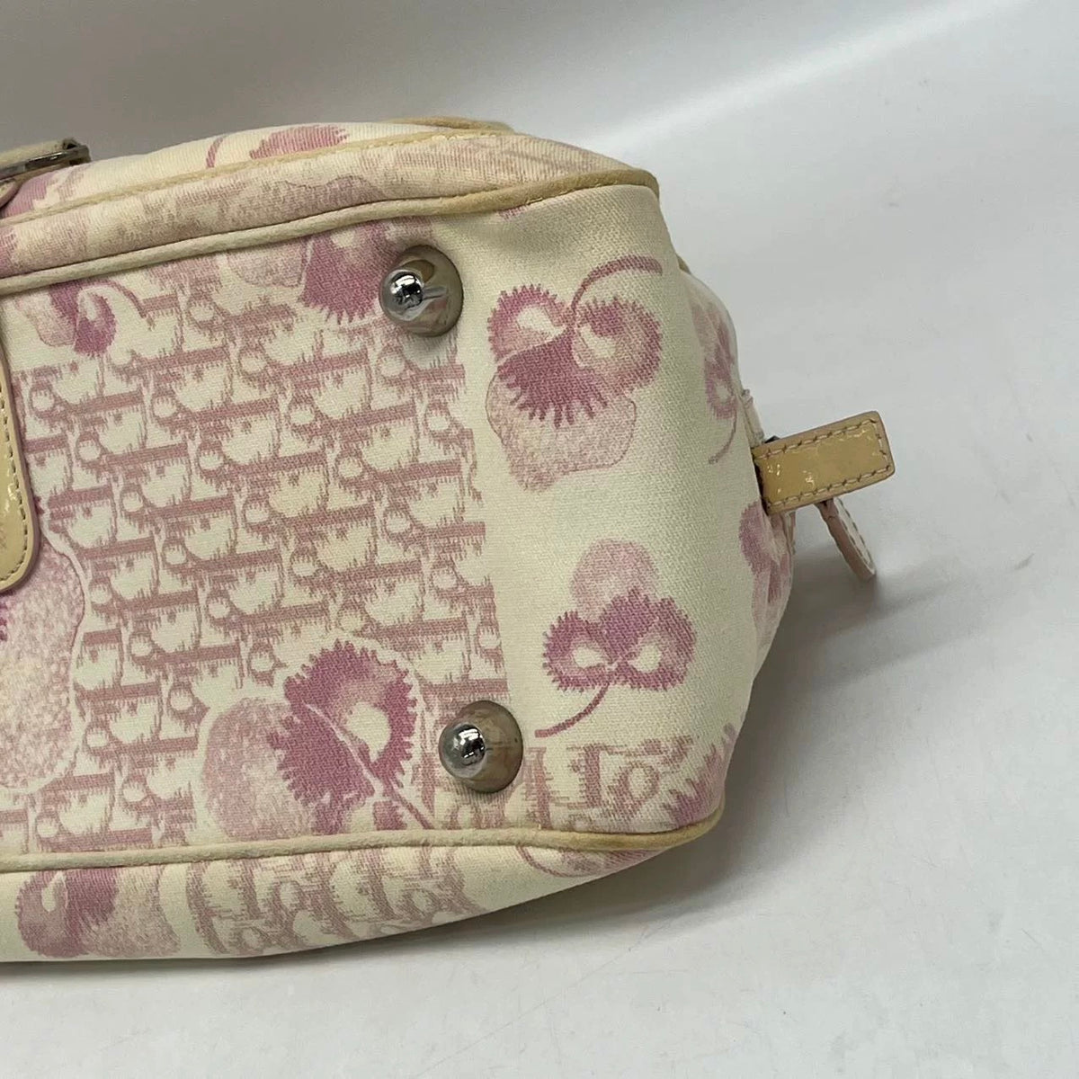 Dior Pink Monogram Boston Top Handle Bag