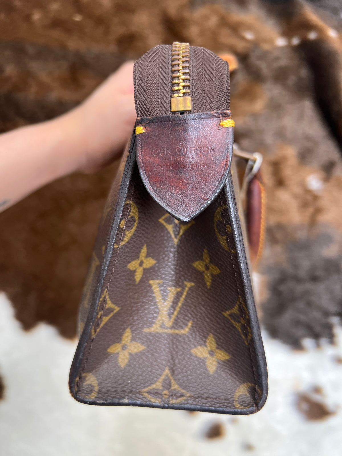 Louis Vuitton Monogram Sac Triangle Bag