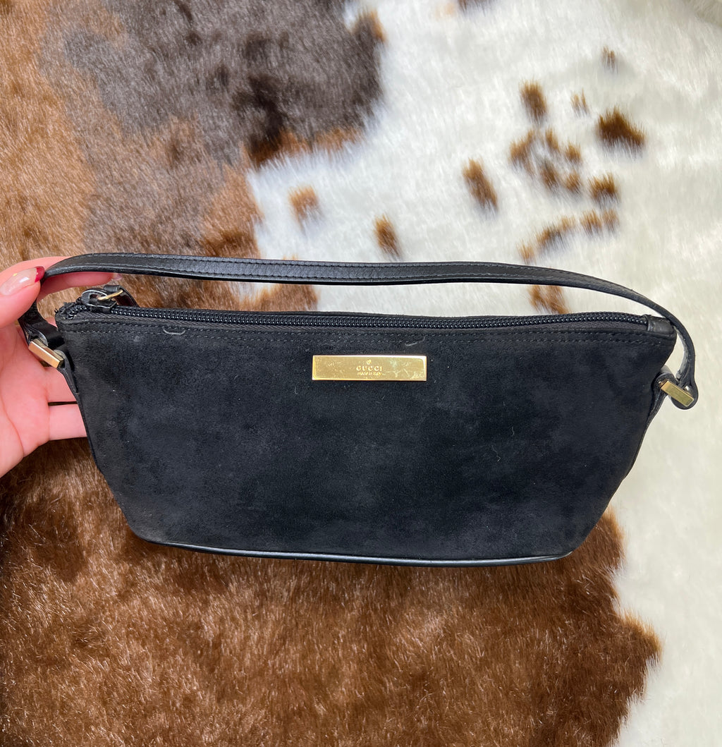 Gucci Suede Mini Shoulder Bag