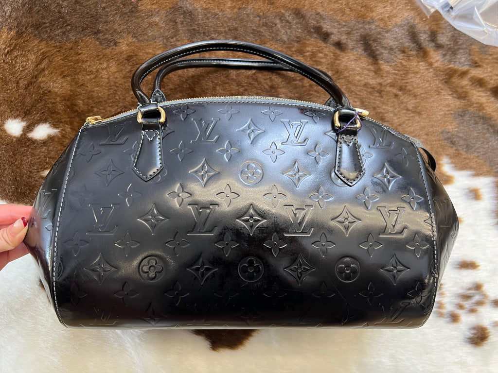 Louis Vuitton Black Monogram Vernis Top Handle Bag