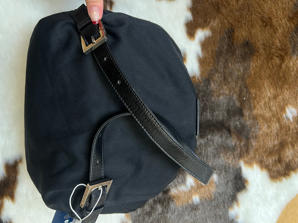 Fendi Black Baguette Shoulder Bag