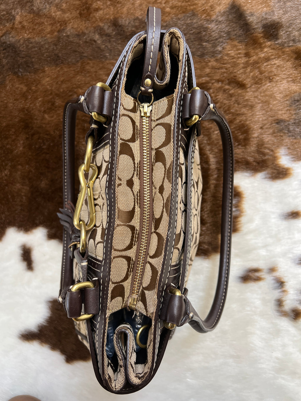 Coach Monogram Jacquard Bag