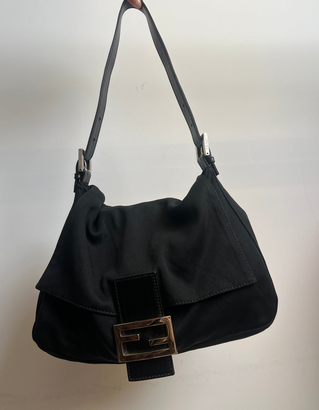 Fendi Black Baguette Shoulder Bag