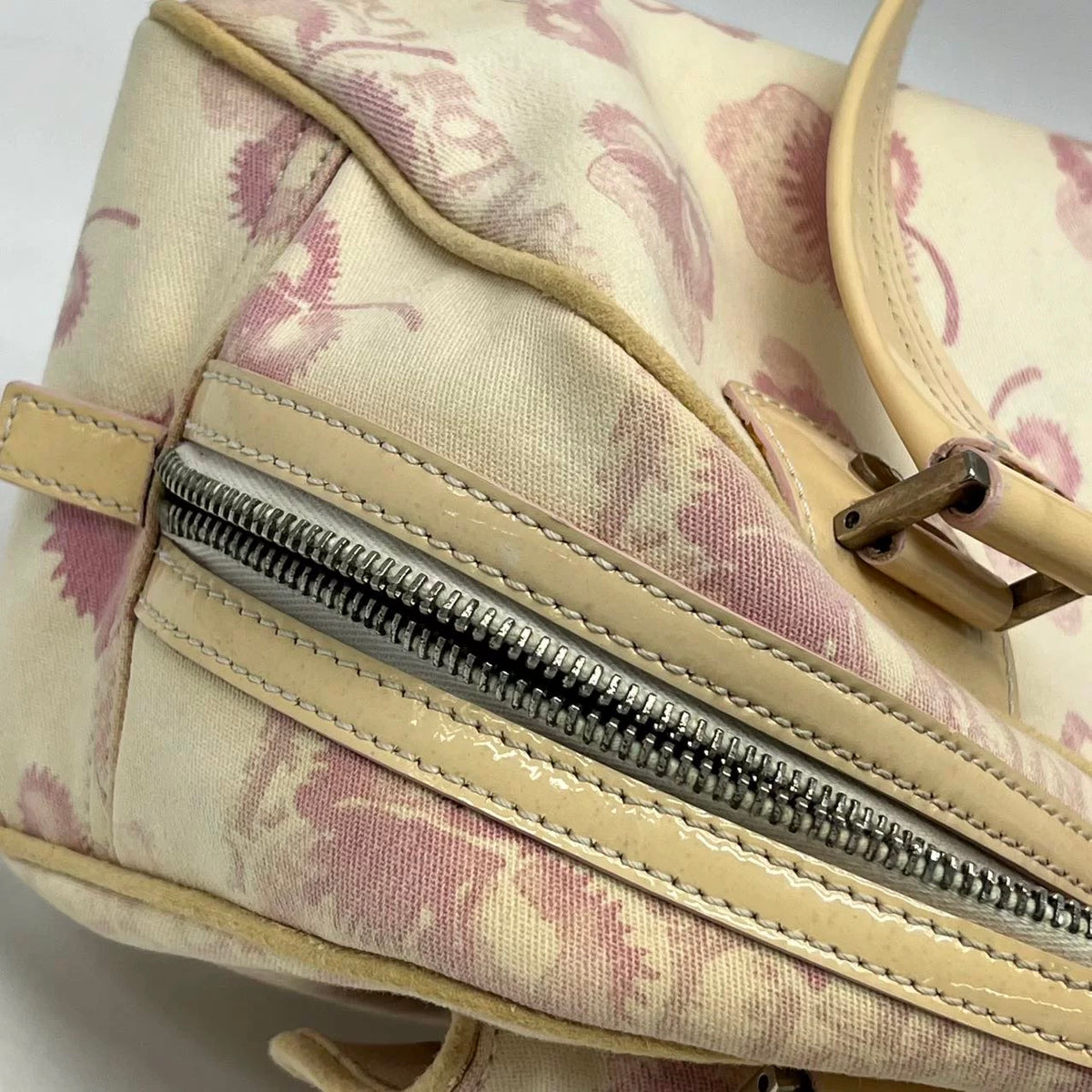 Dior Pink Monogram Boston Top Handle Bag