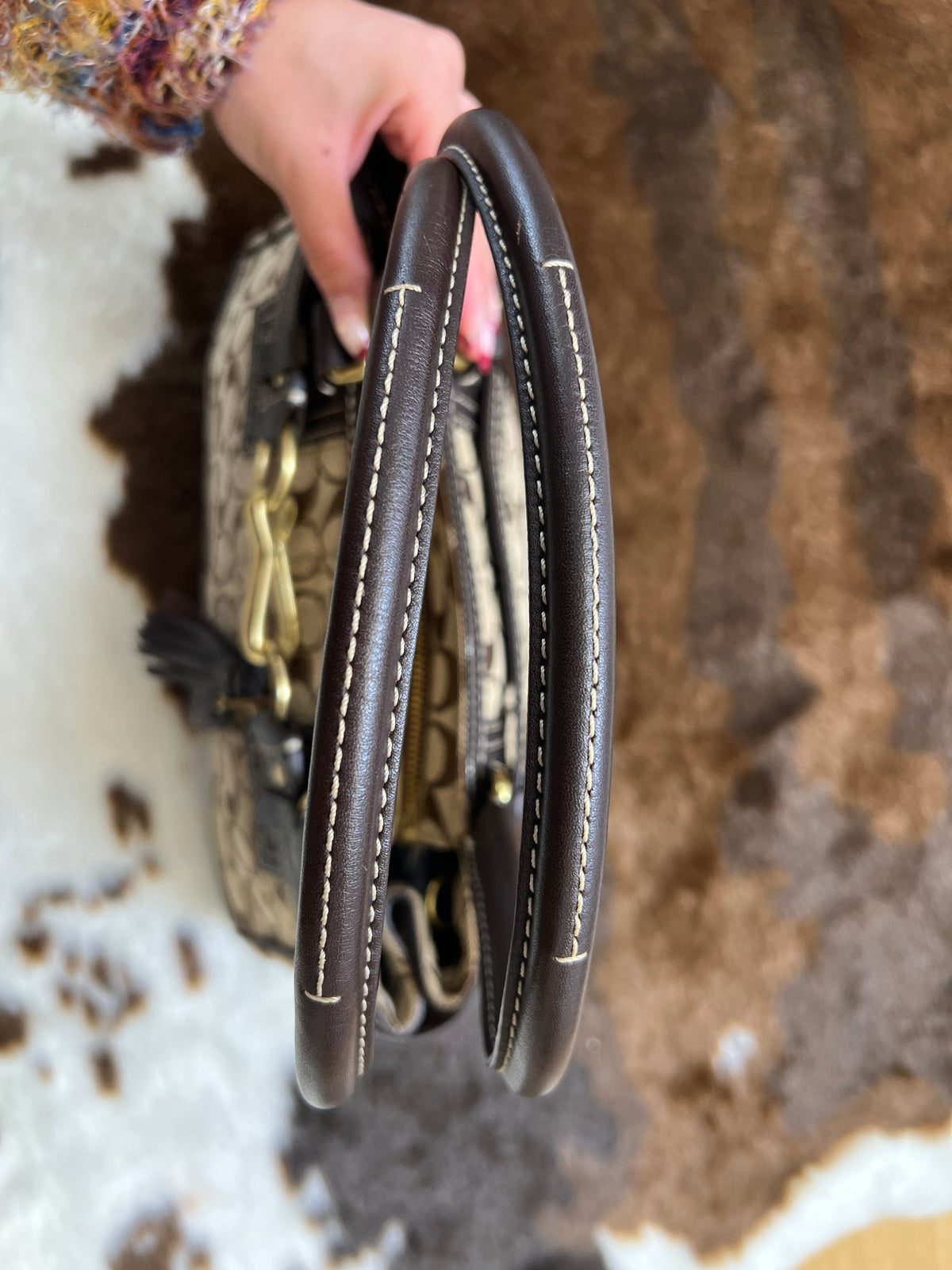 Coach Monogram Jacquard Bag
