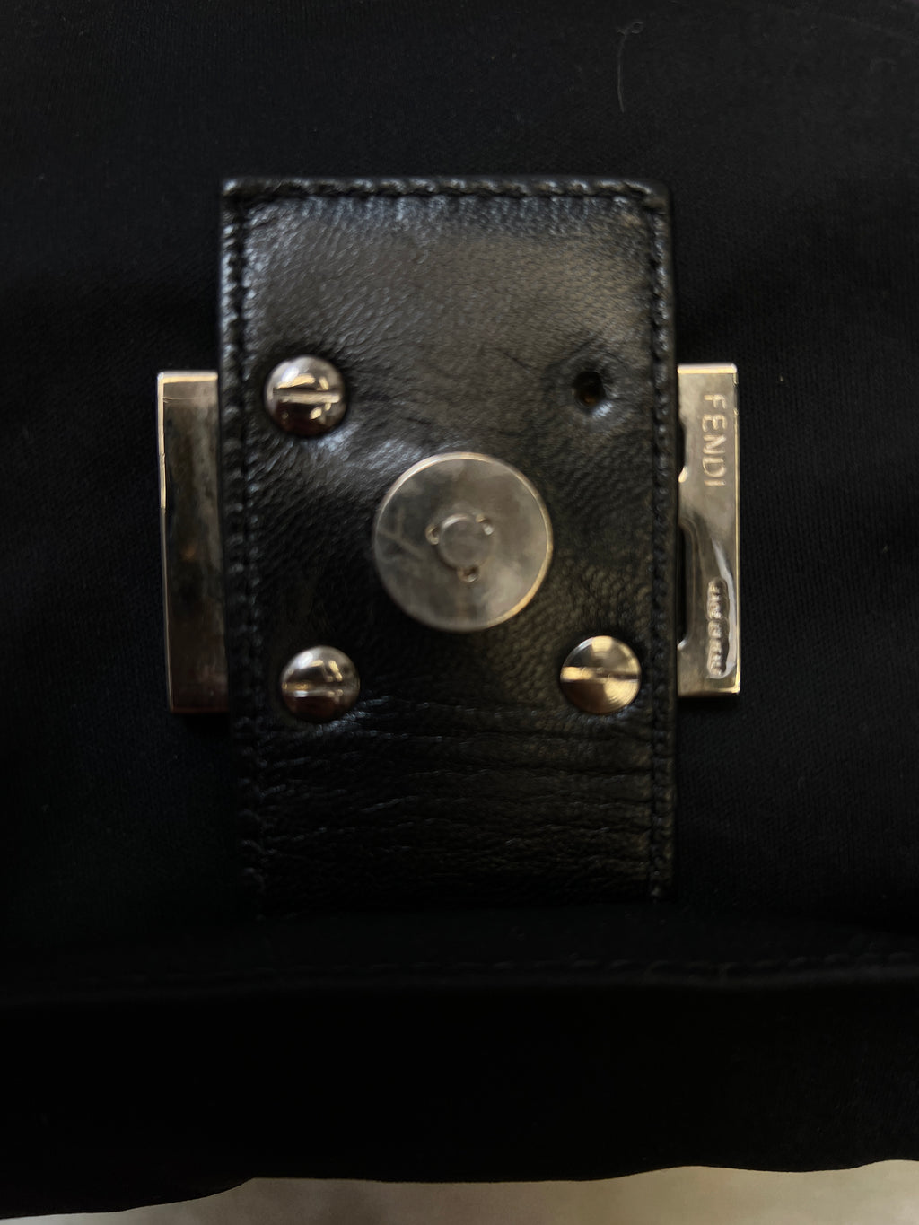 Fendi Black Baguette Shoulder Bag