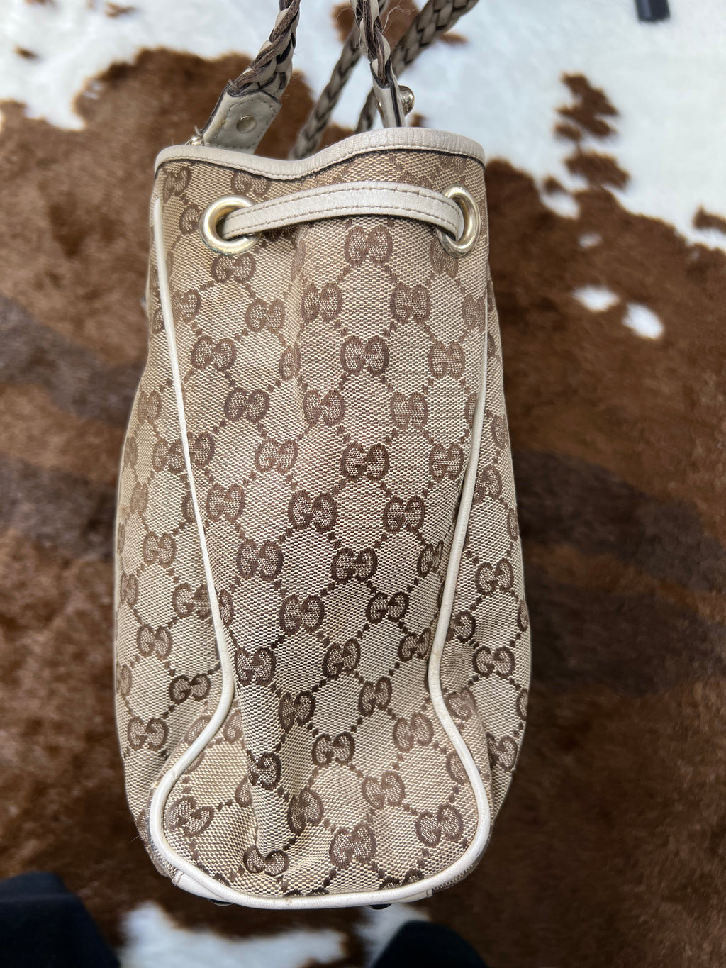 Gucci GG Canvas Peggy Tote Bag