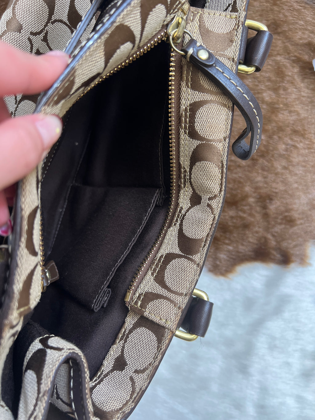 Coach Monogram Jacquard Bag