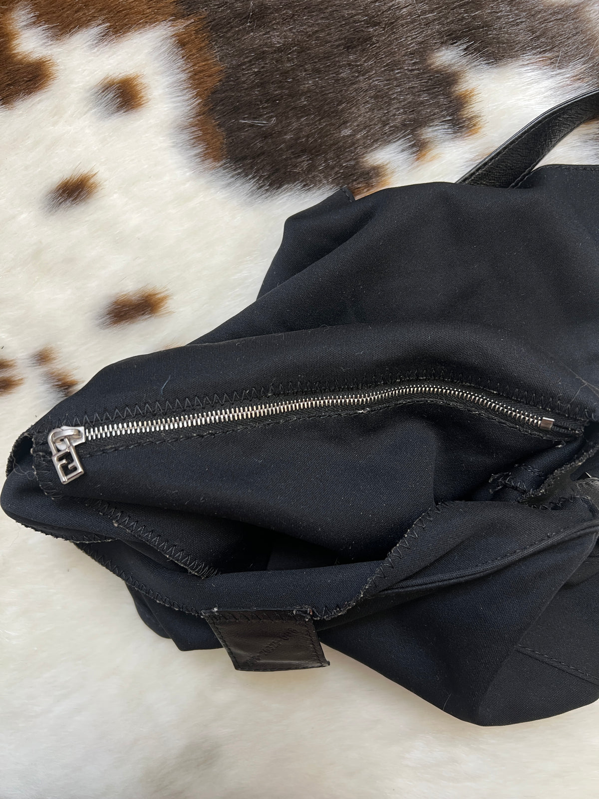 Fendi Black Baguette Shoulder Bag