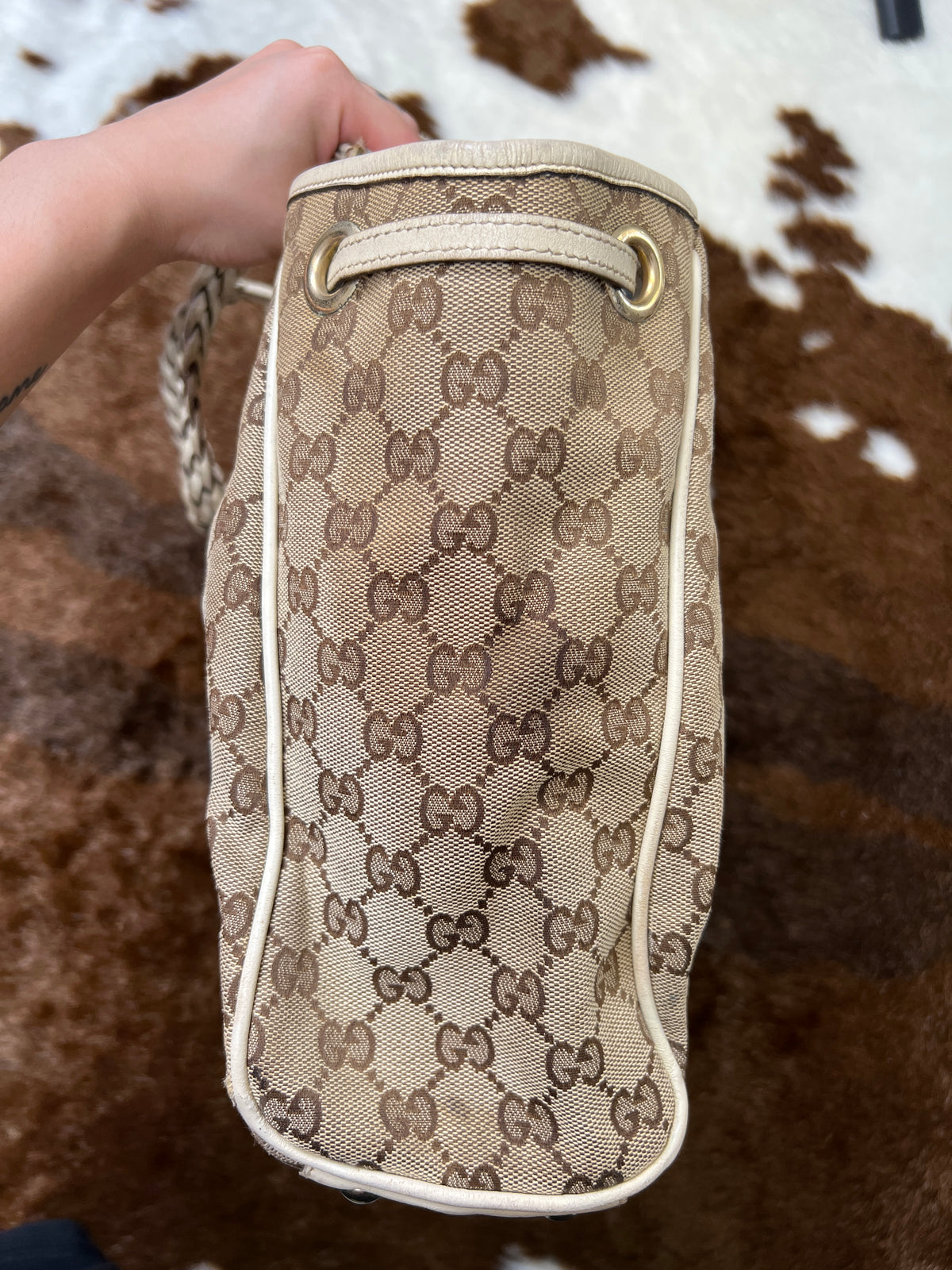 Gucci GG Canvas Peggy Tote Bag
