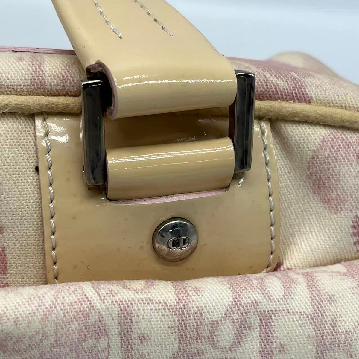 Dior Pink Monogram Boston Top Handle Bag