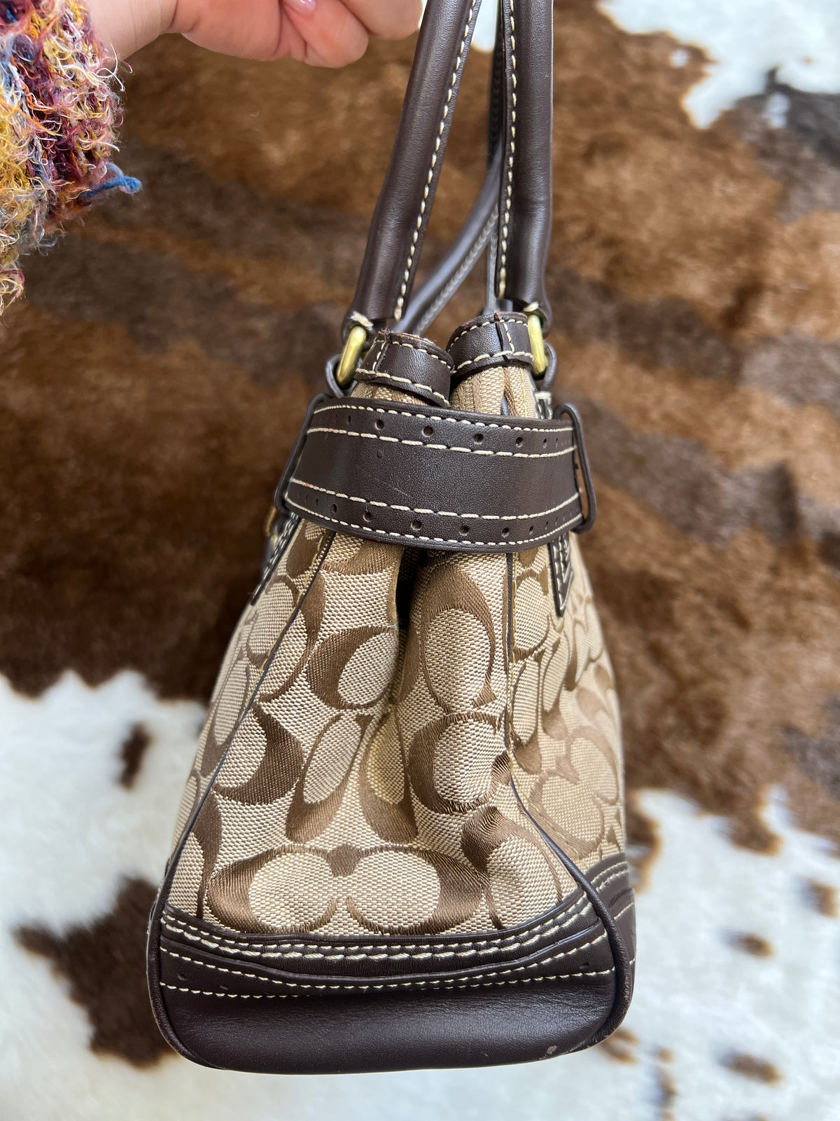 Coach Monogram Jacquard Bag
