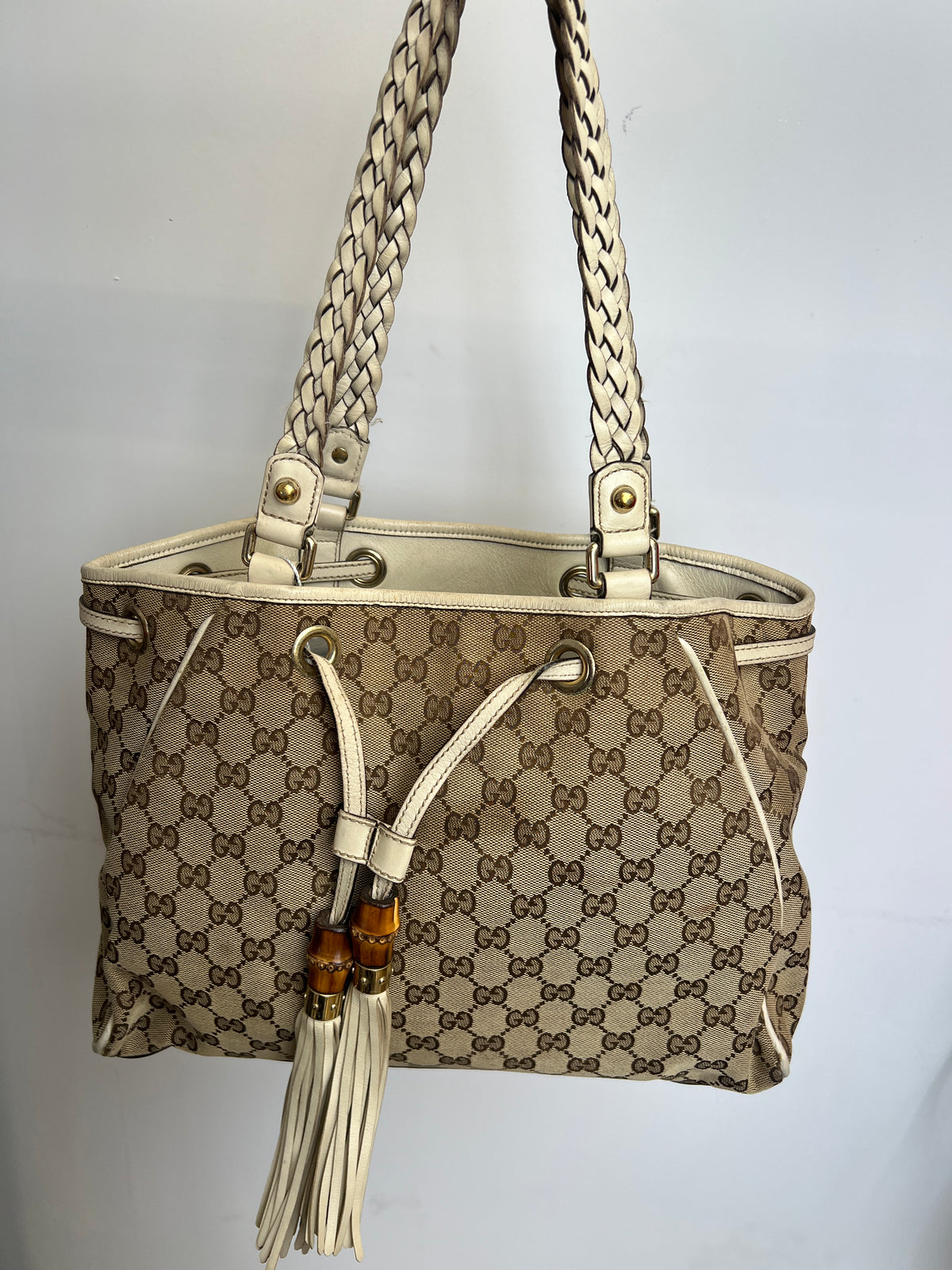 Gucci GG Canvas Peggy Tote Bag