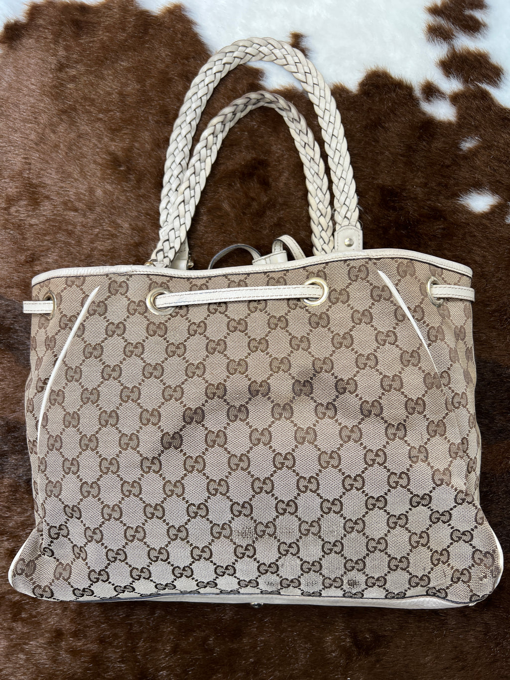 Gucci GG Canvas Peggy Tote Bag