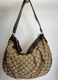 Gucci GG Canvas Crescent Hobo Bag