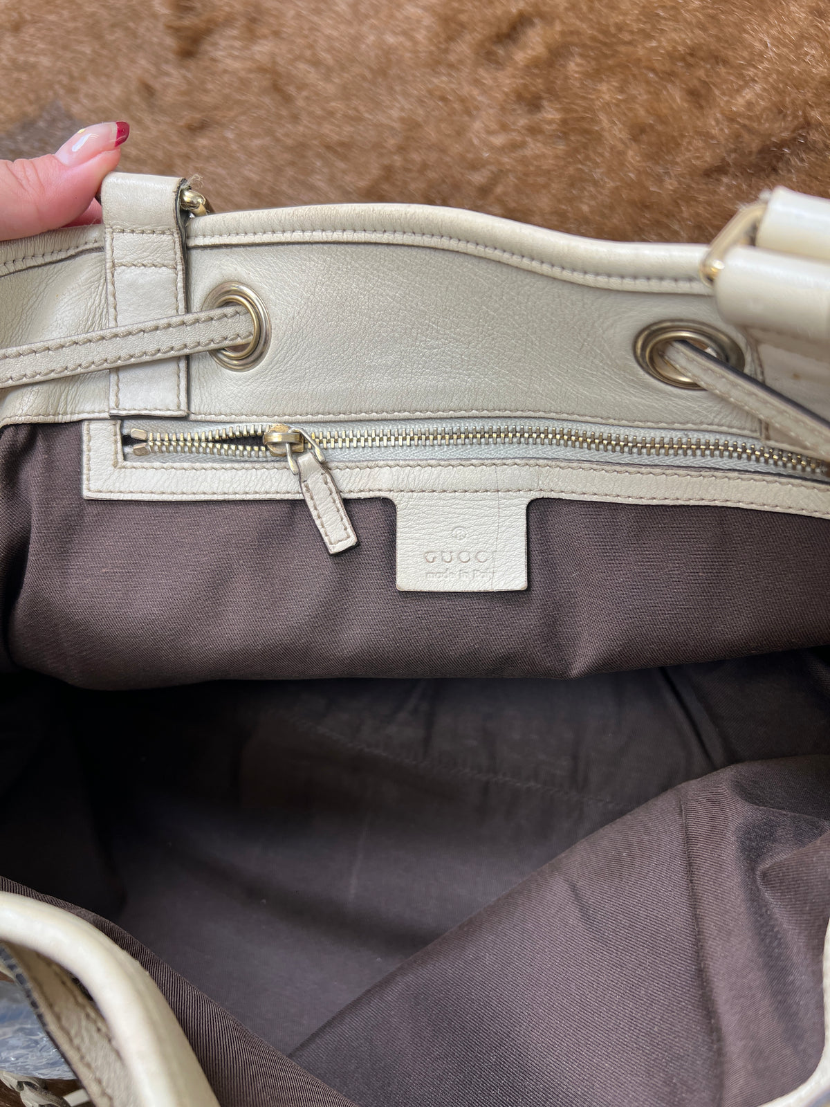 Gucci GG Canvas Peggy Tote Bag