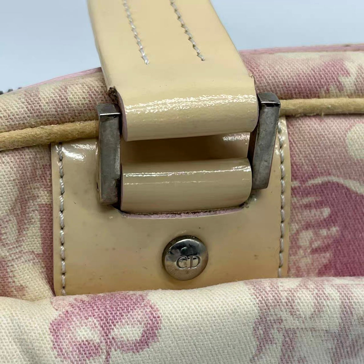 Dior Pink Monogram Boston Top Handle Bag
