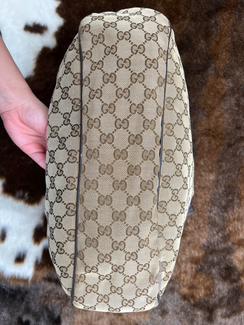 Gucci GG Canvas Crescent Hobo Bag