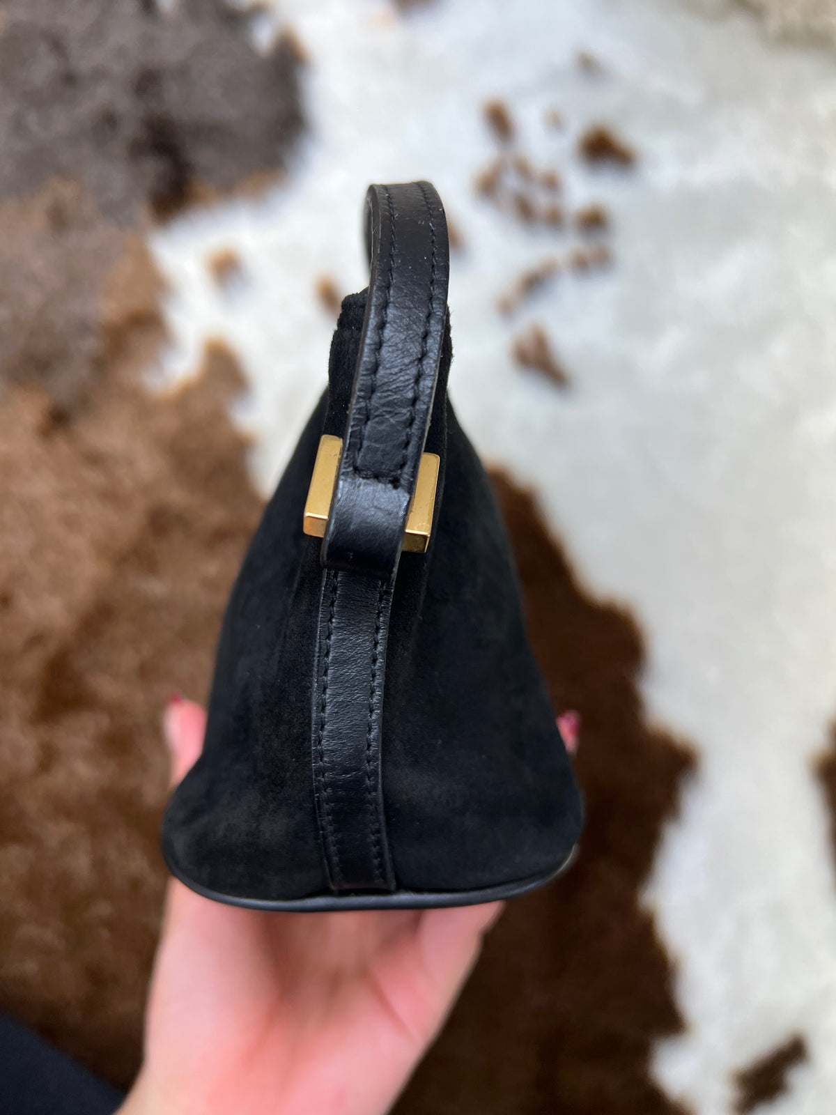 Gucci Suede Mini Shoulder Bag
