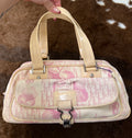 Dior Pink Monogram Boston Top Handle Bag