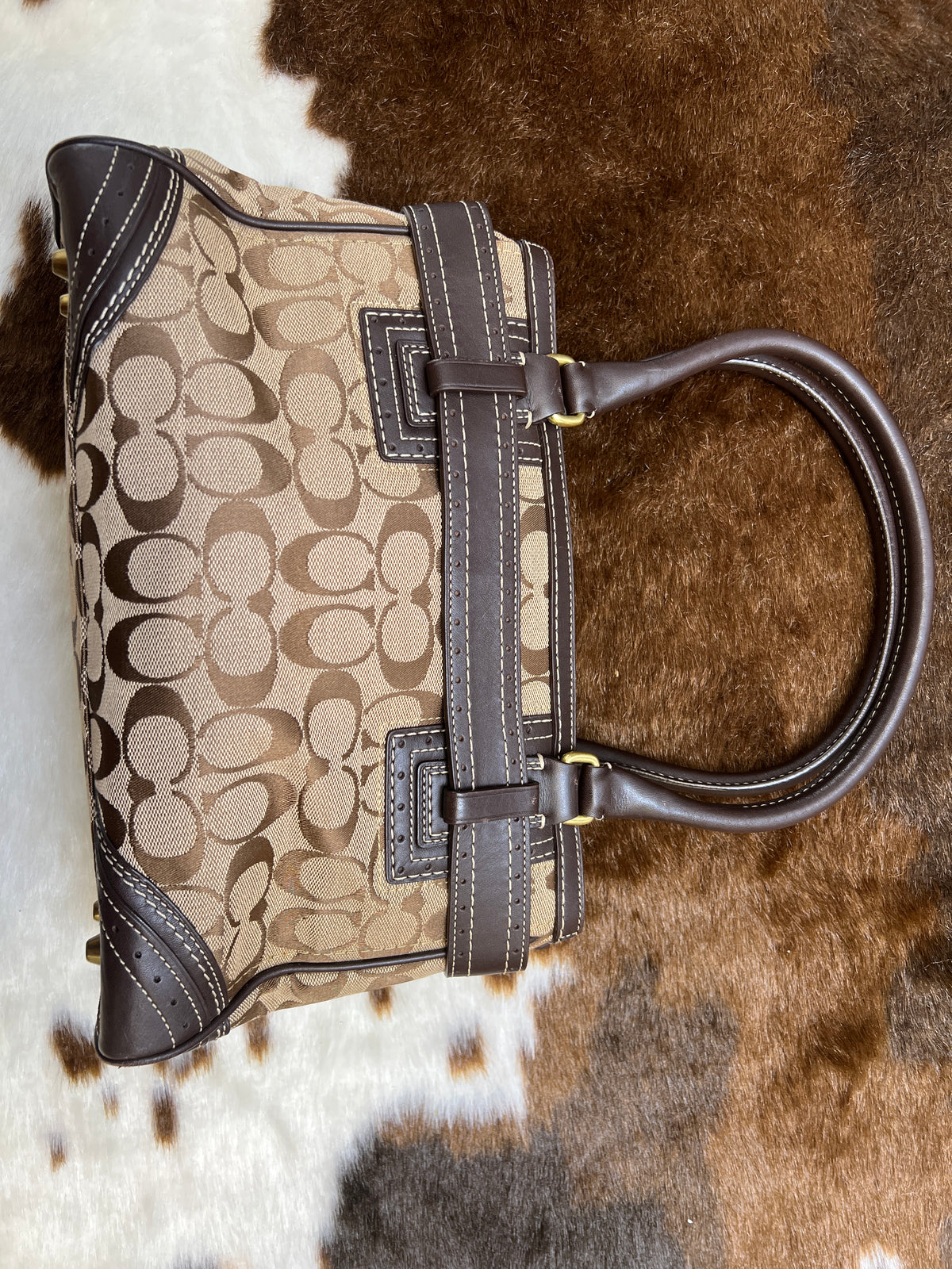 Coach Monogram Jacquard Bag