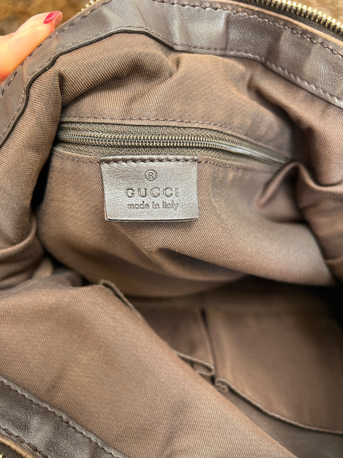 Gucci GG Canvas Crescent Hobo Bag