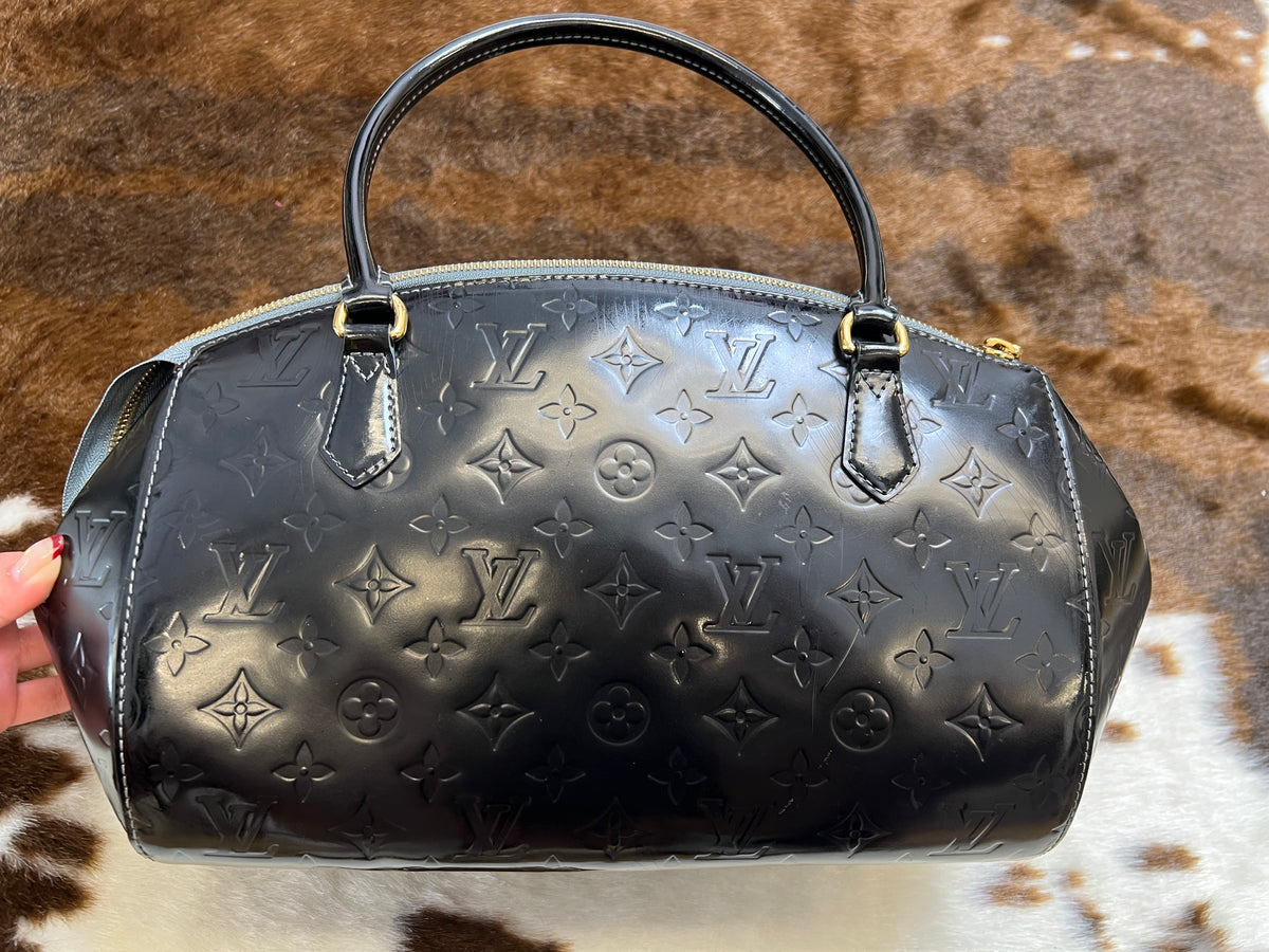 Louis Vuitton Black Monogram Vernis Top Handle Bag