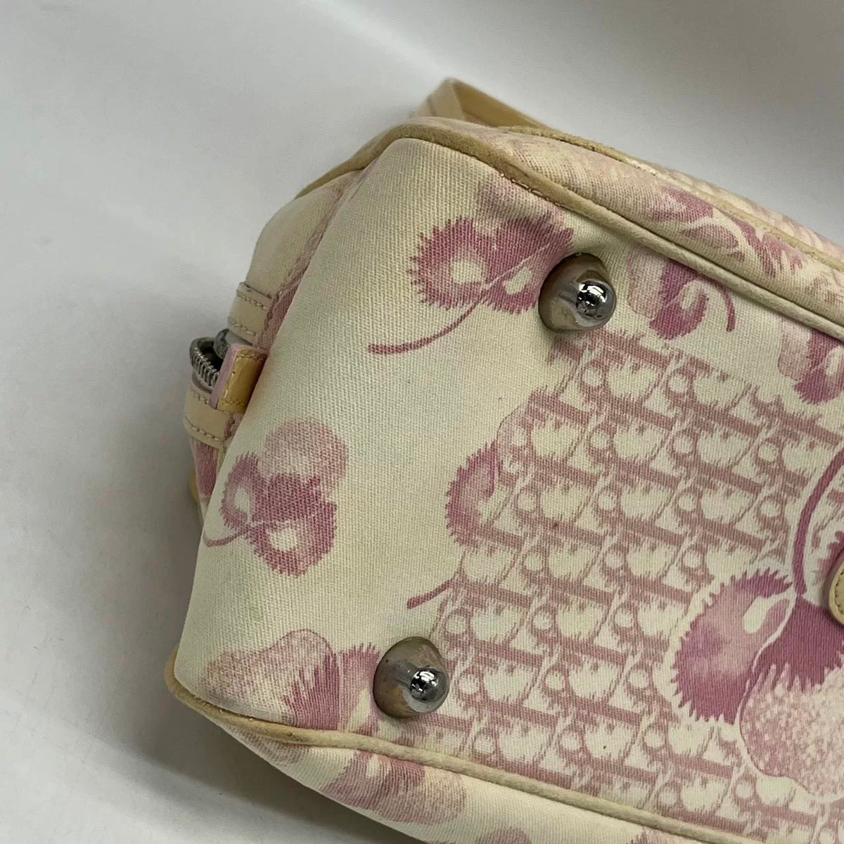 Dior Pink Monogram Boston Top Handle Bag