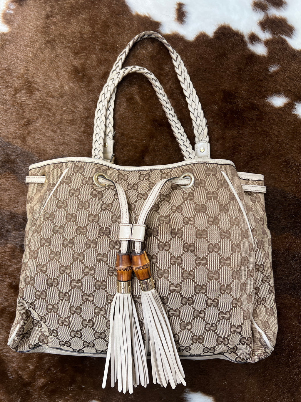 Gucci GG Canvas Peggy Tote Bag