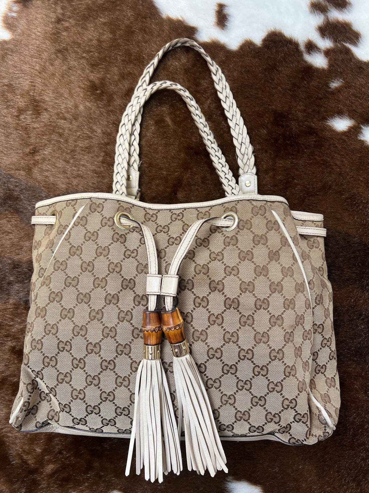 Gucci GG Canvas Peggy Tote Bag