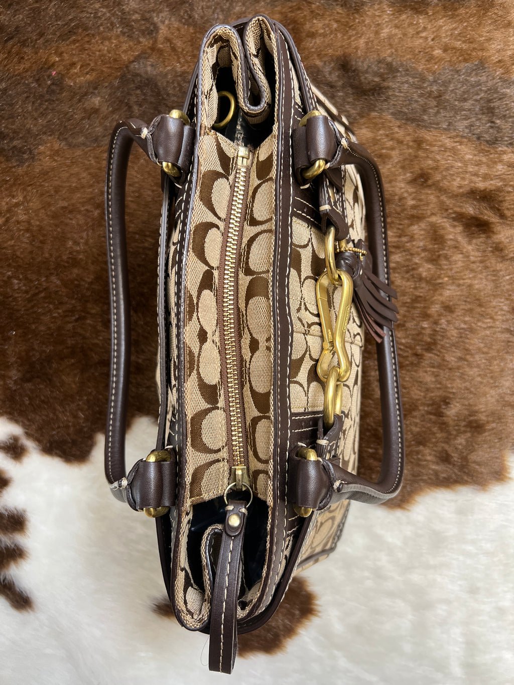 Coach Monogram Jacquard Bag